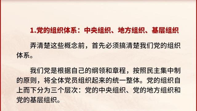 黨支部、黨小組、黨委、黨工委、黨組……這些概念你都清楚嗎
